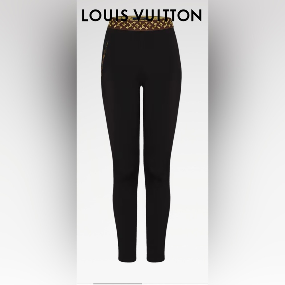 Louis Vuitton Leggings With Monogram Elastic Belt in size 36.